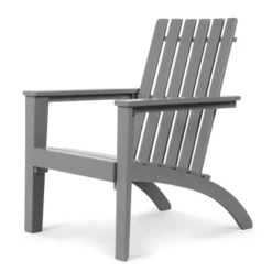 Tangkula Wooden Adirondack Chair W/Ergonomic Design Outdoor Lounge Armchair Acacia Wood Chair For Yard&Patio Black/Gray/White -Tangkula GUEST 010f0bae 5ec5 4b1a b1f1 31c9af62f9e4