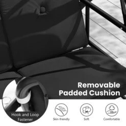 Tangkula Converting Patio Swing Chair Porch Swing Bed W/Adjustable Canopy & Thickened Cushion -Tangkula GUEST 03168cb7 bfde 41f5 b3de 664ab76f68f2