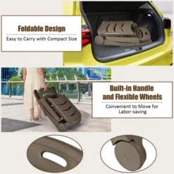 Tangkula 2 PCS Patio Chaise Lounge Chair 5-Position Folding Recliner For Beach Poolside Backyard -Tangkula GUEST 03e4c949 7ebd 44e9 8797 7297d42b2ba5