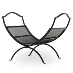 Tangkula Fireplace Log Holder Folding Firewood Rack Storage Heavy Duty Logs Stacker -Tangkula GUEST 04db8384 38c8 4098 b13e e450cdac7ebd