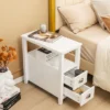 Tangkula 2PCS Nightstand Side End Sofa Table W/ 2 Drawers For Living Room Bedroom White -Tangkula GUEST 05039891 6856 4cfb ad48 5bf74ee8be20