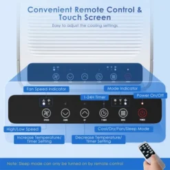 Tangkula 3-in-1 Portable Air Conditioner 10,000 BTU ASHRAE Air Cooler W/ 24H Timer -Tangkula GUEST 050eb4b9 ea9b 490f ab63 57d55c3da275