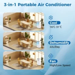 Tangkula 8000 BTU Portable Air Conditioner 3 In 1 Floor AC Unit W/ Fan & Dehumidifier Quiet Air Cooler -Tangkula GUEST 055d92af c2f9 4f73 85ab 46c40b21ef78