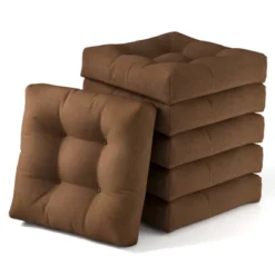 Tangkula Set Of 6 21" X 21" Chair Seat Cushion Pads Patio -Tangkula GUEST 0593382b 5333 4cbc b564 487890ac7b52
