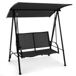 Tangkula 2-Person Patio Swing Seat Swing Bench Canopy Swing Loveseat Outdoor -Tangkula GUEST 06a8b9d1 0571 4df8 9fcc 2067473728b0