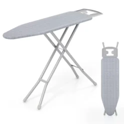 Tangkula 57" X 15" Foldable Ironing Board W/ 7-Level Height Heat-resistant Ironing Cover Gray -Tangkula GUEST 071027eb 4e30 4ca5 b565 5043cc1a9899