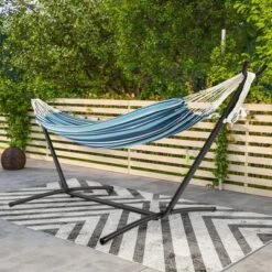Tangkula Portable Indoor Outdoor 2-Person Double Hammock Set W/ Stand And Carrying Cases 14 Tangkula Portable Indoor Outdoor 2-Person Double Hammock Set W/ Stand And Carrying Cases -Tangkula GUEST 071f5a1e 3122 4fef b5b3 3a7aaf9caf3b