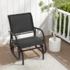 Tangkula Rocking Chair W/ Study Metal Frame Comfortable Single Glider Patio Chair -Tangkula GUEST 07c58221 0baa 4417 814b ad1f94994626