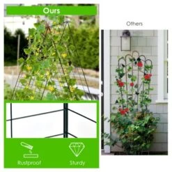 Tangkula 2-Piece Green Cucumber Garden Trellis Grow Support For Climbing Plant 17 Tangkula 2-Piece Green Cucumber Garden Trellis Grow Support For Climbing Plant -Tangkula GUEST 0b996a21 7e31 4dd6 80f9 d64371cd9e10