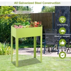 Tangkula Outdoor Elevated Garden Plant Stand Raised Garden Bed With Legs For Indoor And Outdoor Use 25" X13" X 31.5" -Tangkula GUEST 0db1cb75 e5d4 4396 be5d 555de086b1e4