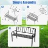 Tangkula Garden Bench Metal Frame W/ Ergonomic Armrest Load Patio Black -Tangkula GUEST 0e287b12 56c3 4eae 8de0 553f1552b83e