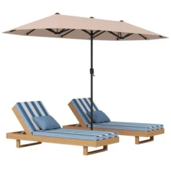 Tangkula 13 FT Double-sided Patio Umbrella Outdoor Large Twin Size Umbrella -Tangkula GUEST 0f94914b 301e 4f7e 9ba3 ed1ee4665ff2
