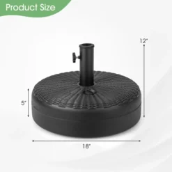 Tangkula Fillable Umbrella Base Stand, Water & Sand Filled Heavy-Duty Patio Umbrella Holder 18” Outdoor Weighted Umbrella Base 19 Tangkula Fillable Umbrella Base Stand, Water & Sand Filled Heavy-Duty Patio Umbrella Holder 18” Outdoor Weighted Umbrella Base -Tangkula GUEST 0fca1d37 e112 4282 8963 6bf9a6fb9440
