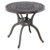 Tangkula 31.5" Cast Aluminum Table Round Dining Table W/ 2" Umbrella Hole Patio -Tangkula GUEST 10c3ba27 809a 41f8 aa64 dd604386e0e7