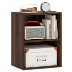 Tangkula 2-Tier Storage Night Stand Open Display Shelf MDF End Table -Tangkula GUEST 10c4f29f d5e6 4f30 a5b2 625ae2214407