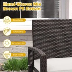 Tangkula 2-Person Patio Loveseat W/ Removable Seat Cushion Metal Frame Backrest 14 Tangkula 2-Person Patio Loveseat W/ Removable Seat Cushion Metal Frame Backrest -Tangkula GUEST 122d60e6 0cdb 4442 aa2b 759205104f49