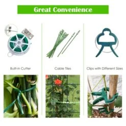 Tangkula 2-Piece Green Cucumber Garden Trellis Grow Support For Climbing Plant 15 Tangkula 2-Piece Green Cucumber Garden Trellis Grow Support For Climbing Plant -Tangkula GUEST 123737e3 62be 4bb6 99e5 59ba85eefecc