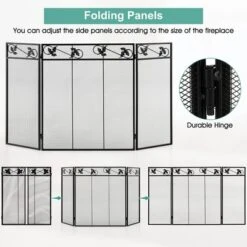 Tangkula 3-Panel Fireplace Screen Decoration Cover Baby Child Pets Safty Folded Fire Doors 16 Tangkula 3-Panel Fireplace Screen Decoration Cover Baby Child Pets Safty Folded Fire Doors -Tangkula GUEST 123f0f69 67e2 4a8d 8bbe 47f27166216b