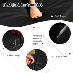 Tangkula 9 Pieces Outdoor PE Rattan Wicker Sectional Sofa With 42" Gas Fire Pit Table Space-Saving Patio Conversation Set With Storage Box Black/Grey/Navy/Red/Turquoise/Off White -Tangkula GUEST 13f1b1e3 1344 4606 9f57 28268360c58f