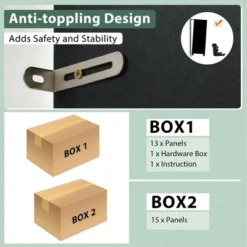 Tangkula 3-Door 71" Kitchen Buffet Pantry Storage Cabinet W/Hutch Adjustable Shelf -Tangkula GUEST 1474bf34 df52 4c57 8d9b 1c0ab0ec1982