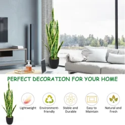 Tangkula Artificial Tiger Plant Indoor & Outdoor Decoration Faux Agave Fake Sansevieria -Tangkula GUEST 16257048 6b37 42cc 8e9d c321b38e2e8c