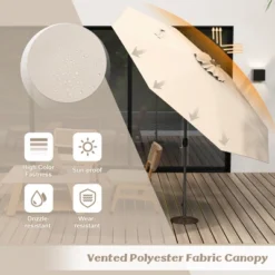 Tangkula 10 Ft Patio Umbrella Market Table Umbrella Yard Outdoor W/ 6 Ribs -Tangkula GUEST 16d130d5 25bf 4802 b546 79d97d6f8368