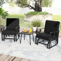 Tangkula Patio Glider Chair Single Outdoor Rocking Chair W/ Seat & Back Cushions 14 Tangkula Patio Glider Chair Single Outdoor Rocking Chair W/ Seat & Back Cushions -Tangkula GUEST 17824156 c612 4afd b05d 61fd7468ffa0