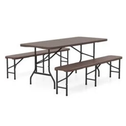 Tangkula 2PCS 6 Ft Plastic Folding Bench Portable Fold-in-Half Seat W/ 1320 LBS Capacity Gray 20 Tangkula 2PCS 6 Ft Plastic Folding Bench Portable Fold-in-Half Seat W/ 1320 LBS Capacity Gray -Tangkula GUEST 180e91d8 0905 49c3 8f7c 2face18bdea2