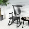 Tangkula Wooden Rocking Chair Single Rocker Indoor Garden Patio Yard Black -Tangkula GUEST 19cddffb 1357 4b6c 8d1b cdf234463539
