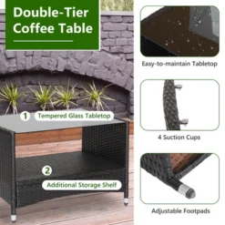 Tangkula 8PCS Outdoor Sofa Set Patio Rattan Wicker Conversation Set W/ Coffee Table 17 Tangkula 8PCS Outdoor Sofa Set Patio Rattan Wicker Conversation Set W/ Coffee Table -Tangkula GUEST 1abf8afd 3f52 4d93 8dc4 cfb1d9034255