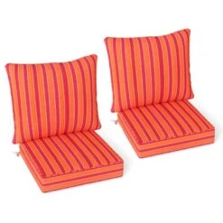 Tangkula 2PCS Deep Seat Chair Cushion Pads Set Indoor/Outdoor W/ Rope Belts -Tangkula GUEST 1acdb444 6500 4d50 b6f2 11fdafc6bb19