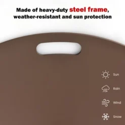 Tangkula 9 Ft Patio Table Market Umbrella Yard Outdoor W/ Heavy-duty Umbrella Base -Tangkula GUEST 1e720c98 b19b 407b 8e7f 23f02e4518a9