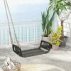 Tangkula 1-Person Rattan Porch Swing Single Swing Chair Bench W/ Hanging Hemp Ropes Outdoor 2 Tangkula 1-Person Rattan Porch Swing Single Swing Chair Bench W/ Hanging Hemp Ropes Outdoor -Tangkula GUEST 1e8511ec f682 497f b2a2 5c3987400369