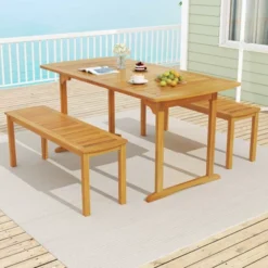 Tangkula Outdoor Wooden Dining Table For 4-6 71" Acacia Wood Table 12 Tangkula Outdoor Wooden Dining Table For 4-6 71" Acacia Wood Table -Tangkula GUEST 1eddaa88 40a5 4c4e 8a31 beee0ee75c49