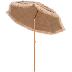 Tangkula 7.2FT Patio Hawaiian Style Hula Beach Umbrella Tropical Umbrella W/ Tilt -Tangkula GUEST 1f81d345 55ee 45d2 9bc6 2a97fc65cce8