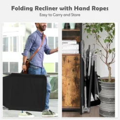Tangkula Beach Lounge Chair Reclining Chair With 5 Adjustable Positions Detachable Pillow &Hand Ropes Blue/Black/Gray/Turquoise/Beige/Pink 22 Tangkula Beach Lounge Chair Reclining Chair With 5 Adjustable Positions Detachable Pillow &Hand Ropes Blue/Black/Gray/Turquoise/Beige/Pink -Tangkula GUEST 201cd3e3 0ecb 4a4f b11a 0612bd98b0b8
