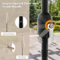 Tangkula 10 Ft Patio Umbrella Market Table Umbrella Yard Outdoor W/ 6 Ribs -Tangkula GUEST 208c135d f518 4716 9cff 5b4b16abd3de