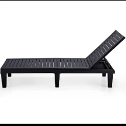 Tangkula Patio Lounge Chair Chaise Recliner Adjustable Backrest Outdoor&Indoor Black/Brown -Tangkula GUEST 20b91728 5105 4f54 83bb af1179590e9a