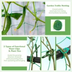 Tangkula 2-Pack Garden Trellis, 58.5” Tomato Cage & 71” Cucumber Trellis W/ Planter Box Self-Priming Irrigation -Tangkula GUEST 20b94b3b d05c 424d b9f4 2dbcdcff911a