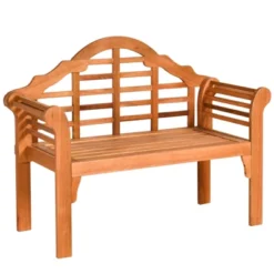 Tangkula Outdoor Wooden Folding Bench Two Person Loveseat Chair Garden Bench -Tangkula GUEST 214e3e83 5c5a 4c24 8228 a4aa76ba4c84