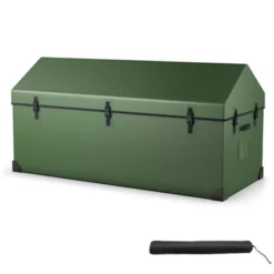 Tangkula Waterproof Outdoor Storage Box 174 Gallon Outdoor Tarpaulin Deck Box With Ventilated Window Corner Protector -Tangkula GUEST 2340a967 00b3 4a94 9552 4c4dc8ddeeee