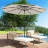 Tangkula 10 Ft Patio Umbrella Market Table Umbrella Yard Outdoor W/ 6 Ribs