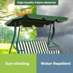Tangkula 3-Seats Outdoor Glider Hammock With Adjustable Waterproof Canopy Aluminum Frame Patio Swing Chair 18 Tangkula 3-Seats Outdoor Glider Hammock With Adjustable Waterproof Canopy Aluminum Frame Patio Swing Chair -Tangkula GUEST 24154fb1 02bb 43bf 8794 0338e535933d
