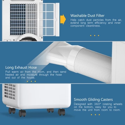 Tangkula Air Conditioner Portable Space Cooling With Dehumidifier Function 4 Tangkula Air Conditioner Portable Space Cooling With Dehumidifier Function - Image 2