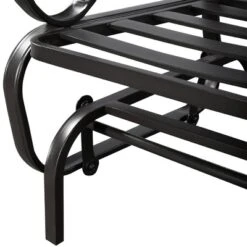 Tangkula Patio Loveseat Bench Steel Frame Furniture Rocking Bench With Cushions Outdoor -Tangkula GUEST 248f40e9 d482 4c27 9c49 e8234459b516