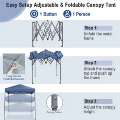 Tangkula Patio 6.6 X 6.6ft Outdoor Pop-up Canopy Tent UPF 50+ Portable Sun Shelter -Tangkula GUEST 24936bf1 28bf 4d82 8d8a b20af9c159c9