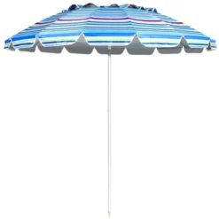 Tangkula 8 FT Patio Beach Umbrella Sun Shelter W/Sand Anchor & Tilt Air Vent For Garden Beach Backyard -Tangkula GUEST 24d45352 170b 4992 a157 da404a172c3b