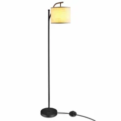 Tangkula Mid Century Tall Pole Floor Lamp W/ Arc Hanging Shade, Foot Switch & Metal Base, Indoor Reading Standing Light (LED Bulb Not Included) -Tangkula GUEST 250dfc38 246c 471d bcf1 2472315b41dd