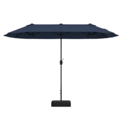 Tangkula 13FT Double-sided Patio Umbrella W/ Crank Handle Umbrella Base Safety Lock -Tangkula GUEST 26bfff1c 82d7 4e2e 8149 21d0e7cf1ba1
