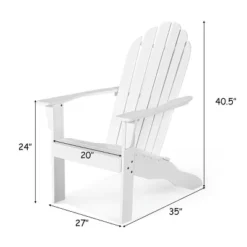Tangkula 2PCS Wooden Classic Adirondack Chair Lounge Chair Outdoor Patio White 18 Tangkula 2PCS Wooden Classic Adirondack Chair Lounge Chair Outdoor Patio White -Tangkula GUEST 28945e34 d3ed 4252 91e4 a68084bb700a